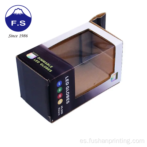 Cajas de envasado de papel corrugado de juguete OEM con ventana